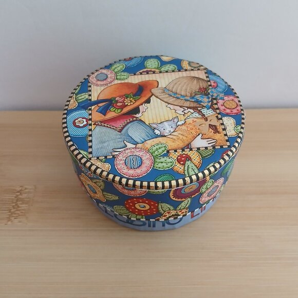 Mary Engelbreit Pooch & Sweetheart mini trinket box Blessing good friend - Picture 1 of 4